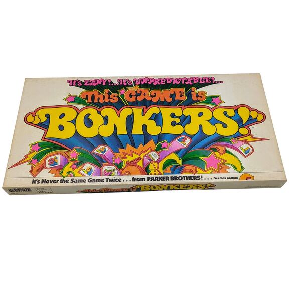 Vintage 1978 Parker Brothers This Game Is Bonkers Board Game Complete in Box - Picture 1 of 4